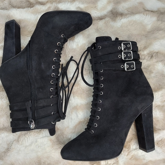 Giuseppe Zanotti Lace-up Ankle Boots, sz 7.5 - Picture 4 of 12